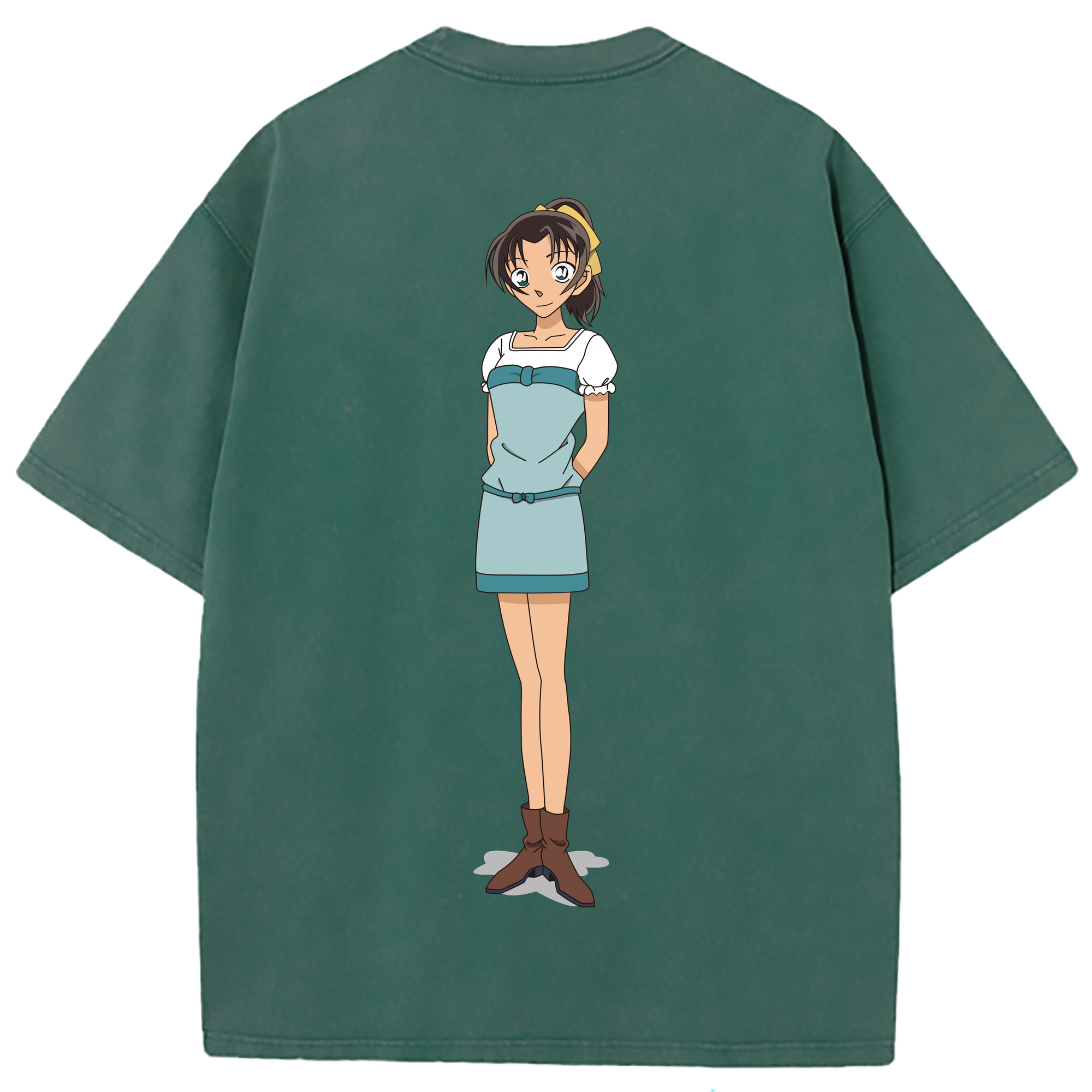 （画像用） 名探偵コナン Detective Conan 綿100% ヴィンテージ風 半袖Tシャツ（背面プリント）